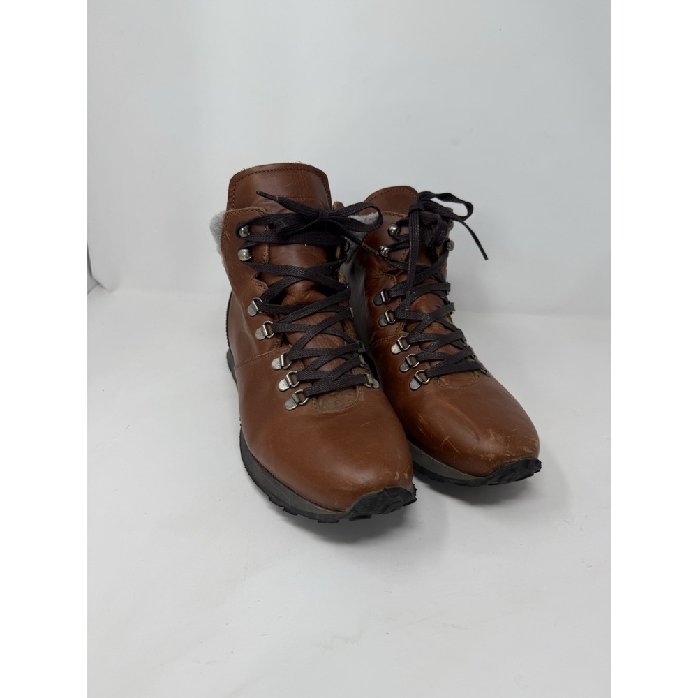 HOOD Rubber Co. Concord Leather Waterproof‎ Hiking Boots Vibram Sole Men's 9.5